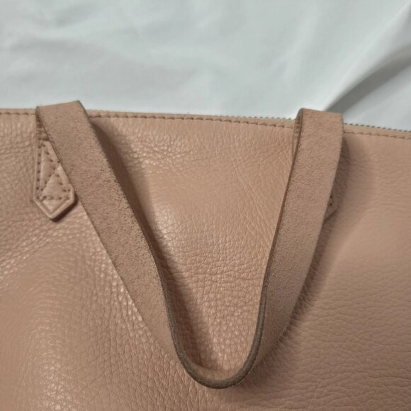 Madewell Women's Zip Top Crossbody Transport Bag Pink Leather - Picture 8 of 12